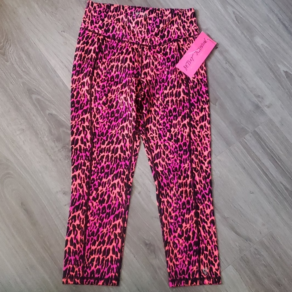 💟 Betsey Johnson  capri leggings 💗🧡❤